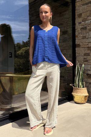 Lagenlook Vest Tops | Made in Italy Vest Top | Laundry B